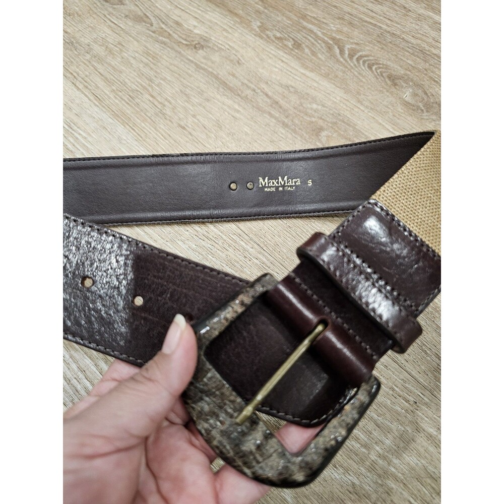 Max Mara Brown Women's Belt Size Small Made In Italy - Picture 7 of 8